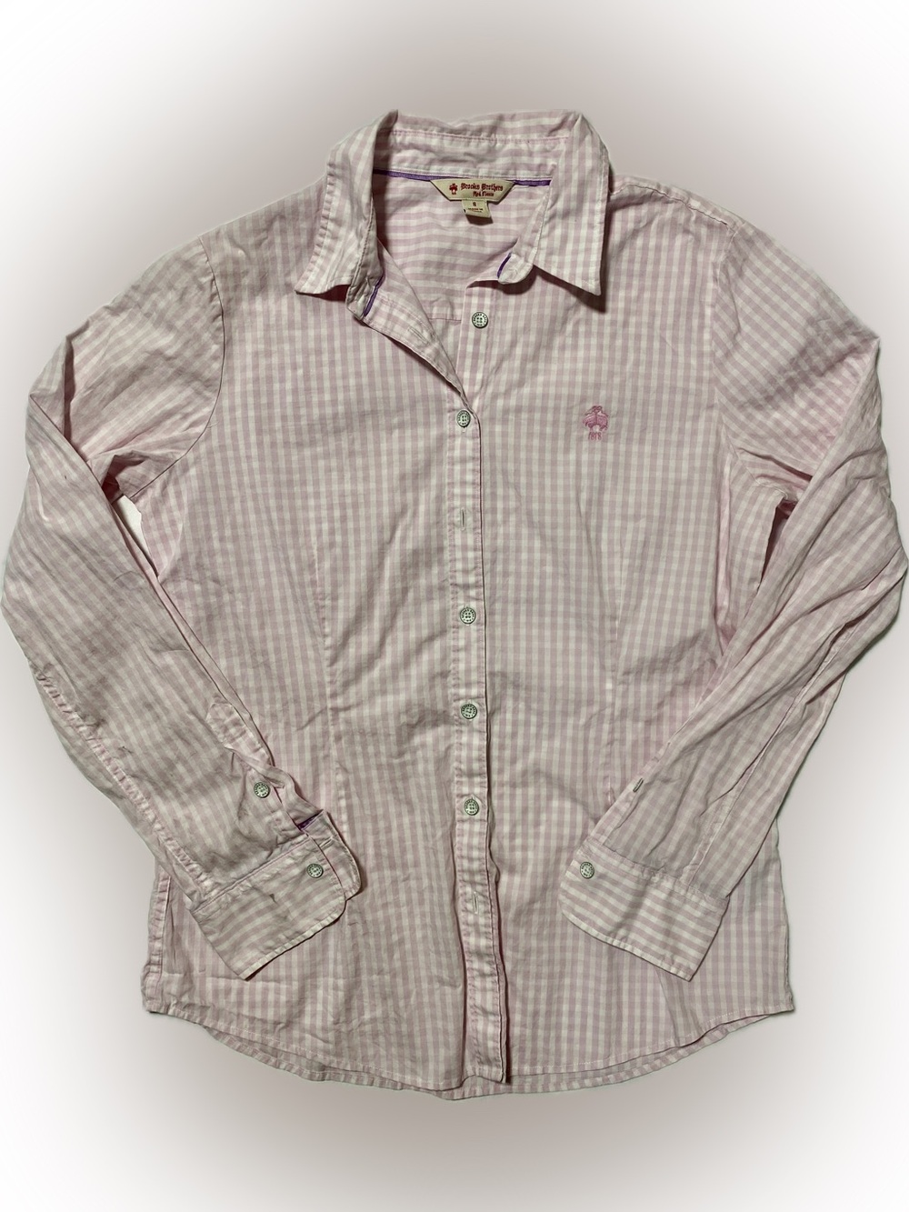 Brooks Brothers Pink Gingham Button-Down Shirt